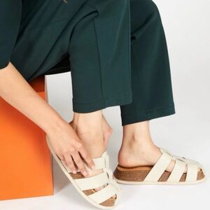 Intentionally Blank Raft Fishermans Sandals Cream Size EU40 US9.5 Anthropologie